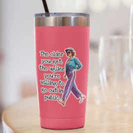 Funny Älter bekommt man sarkastisch Retro Hausfrau Aufkleber