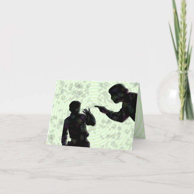 Funny Alternative Bad Vater Card Karte (Vorderseite)