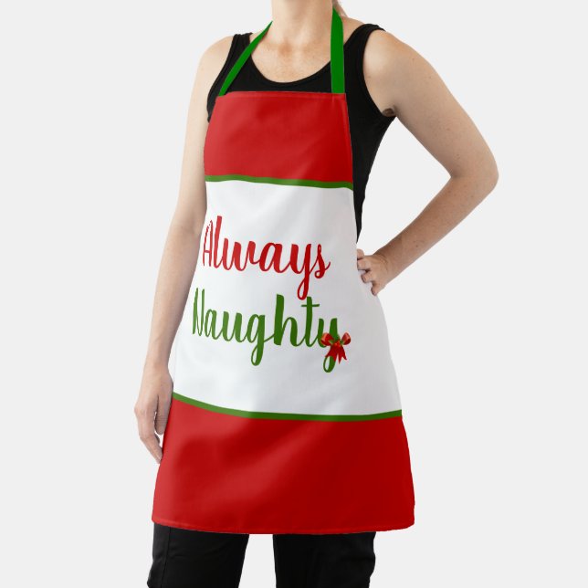 Funny Always Naughty Weihnachten Schürze (InSitu)