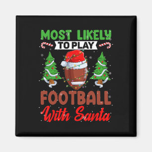 Funny am wahrscheinlichsten Fußball mit Santa Chri Magnet