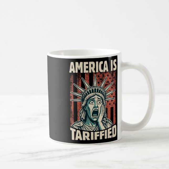 Funny America ist so tarifäre Trump-Zölle Meme Kaffeetasse (Rechts)