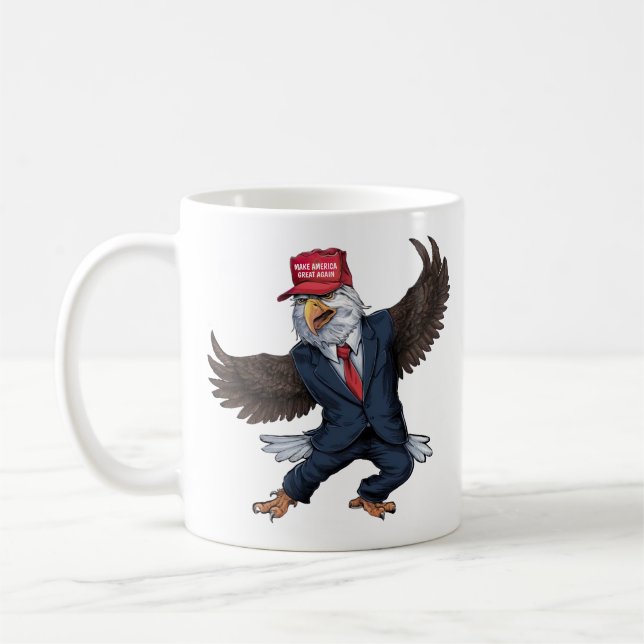 Funny American Eagle Kaffeetasse (Links)