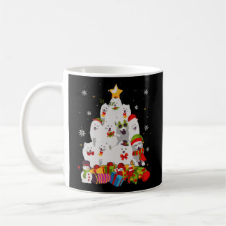 Funny American Eskimo Weihnachtsbaum Geschenke Wei Kaffeetasse