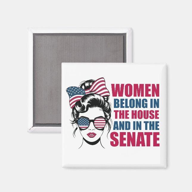 Funny American Feminist Zitat politisch Magnet (Vorderseite/Rückseite)
