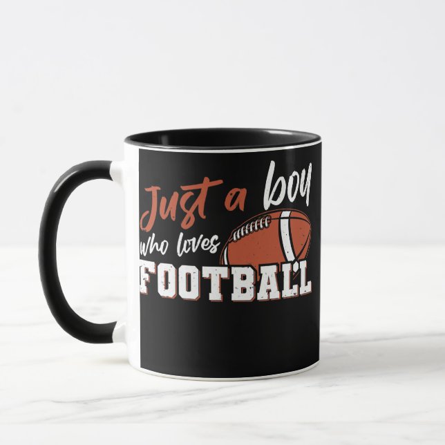 Funny American Football Player Nur ein Junge, der Tasse (Links)