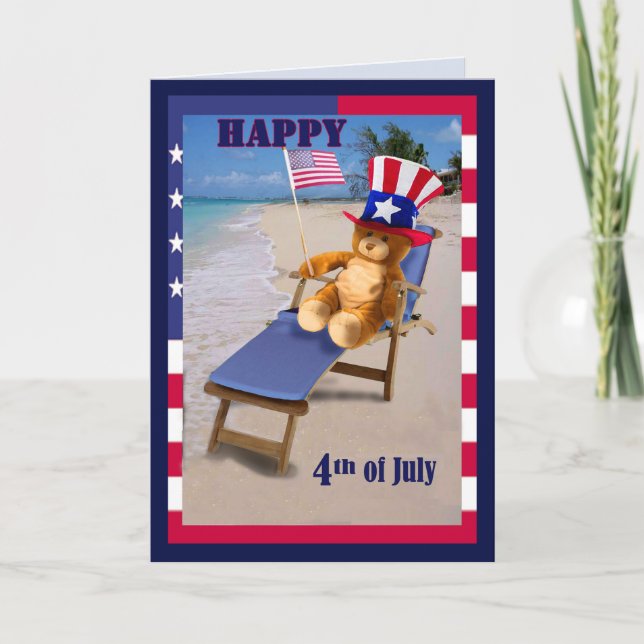 Funny Amerikanische Unabhängigkeitstag Card Patrio Karte (Vorderseite)
