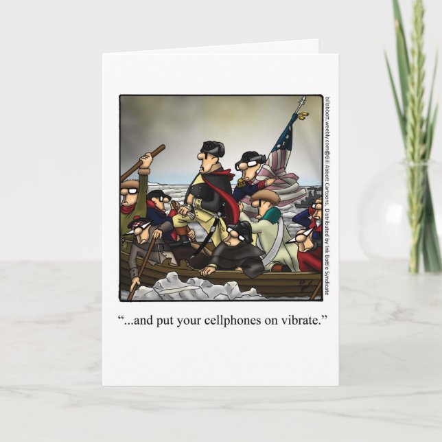Funny Amerikanische Unabhängigkeitstag Grußkarte Karte (Vorderseite)
