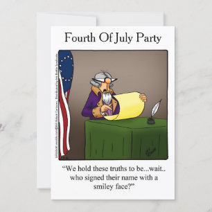 Funny Amerikanische Unabhängigkeitstag Party Einla Einladung