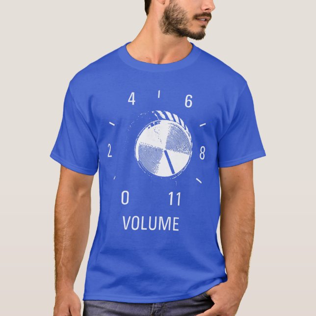Funny Amplifier Volume Knob 11 Music Loud Sound De T-Shirt (Vorderseite)