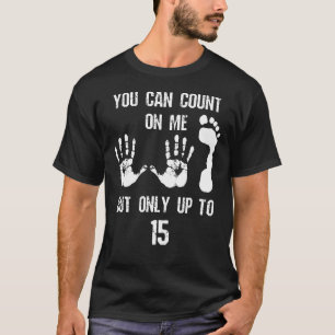 Funny Amputee Leg Foot Amputation Count on Me Disc T-Shirt