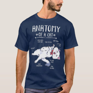 Funny Anatomy Cat Kitty Kitten Lover Geschenk T-Shirt