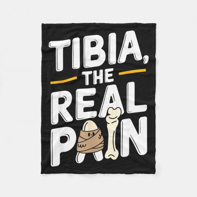 Funny Anatomy Going Tibia Okay Broken Leg Gift For Fleecedecke (Vorderseite)