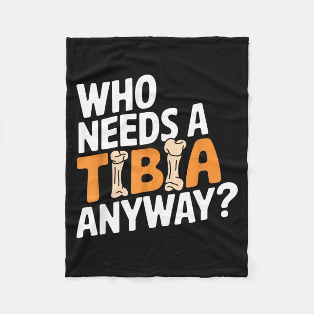 Funny Anatomy Going Tibia Okay Broken Leg Gift For Fleecedecke (Vorderseite)