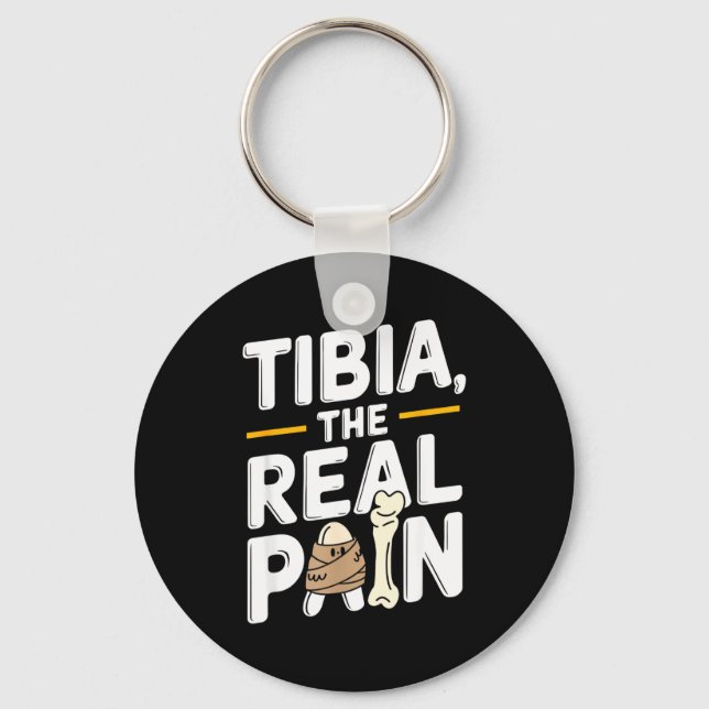 Funny Anatomy Going Tibia Okay Broken Leg Gift For Schlüsselanhänger (Vorderseite)