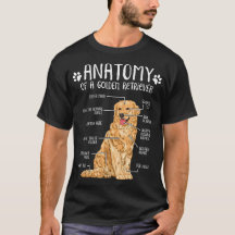 Funny Anatomy Golden Retriever Dog Lover