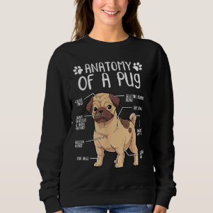 Funny Anatomy Mops Hund Mops Lover Classic T - Shi Sweatshirt