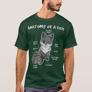 Funny Anatomy of a Fo, Niedlich Funny Animal Lover T-Shirt