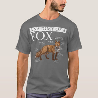 Funny Anatomy of a Fo, Niedlich Funny Animal Lover T-Shirt