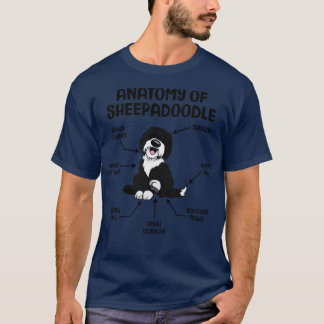 Funny Anatomy of Sheepadle Graphic Funny Funny She T-Shirt