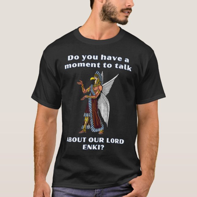 Funny Ancient UFO Annunaki Alien T-Shirt (Vorderseite)