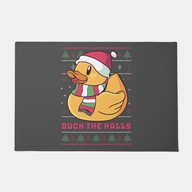 Funny and Cute Duck Puns Merry Christmas Duck The Fußmatte (Vorderseite)