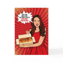 Funny and Sarcasa Christmas Fruitcake Pop Kunst, D