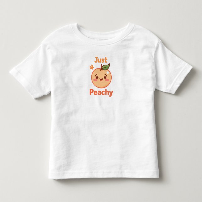 Funny and Sweet Peach Pun Kleinkind T-shirt (Vorderseite)
