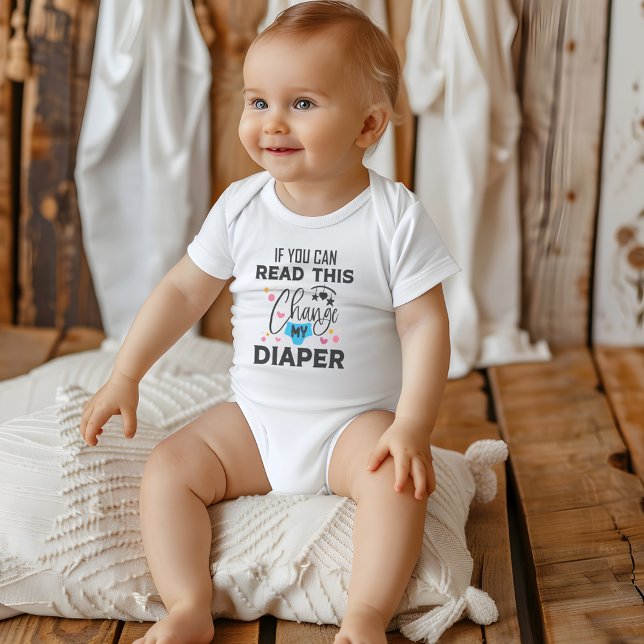 Funny ändere mein Preisangebot Baby Strampler (Funny Change My Diaper Quote Baby Bodysuit)