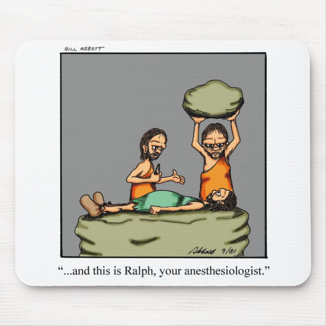 Funny Anesthesiologe Spaß Mouse Pad Mousepad (Vorne)