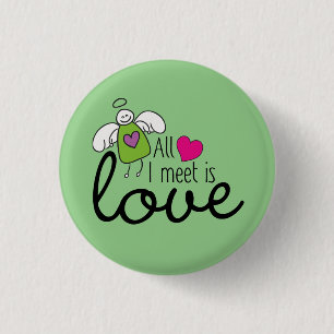 Funny Angel - Ich treffe mich nur mit Liebe 1 Button