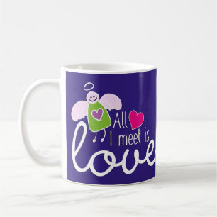 Funny Angel - Ich treffe mich nur mit Liebe 2 Kaffeetasse