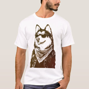 Funny Angesagt-Hop Malamute Street Style T-Shirt