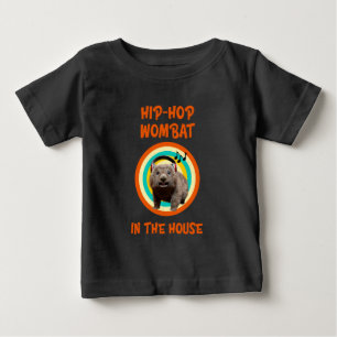 Funny Angesagt hop Wombat im Haus Baby T-shirt