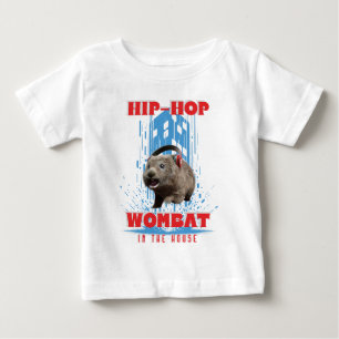 Funny Angesagt hop Wombat im Haus Baby T-shirt