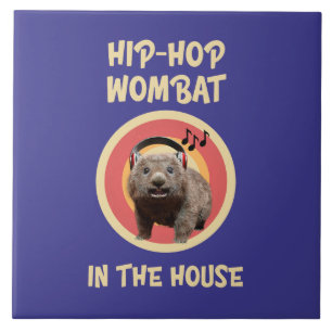 Funny Angesagt hop Wombat im Haus Fliese