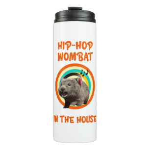 Funny Angesagt hop Wombat im Haus Thermosbecher