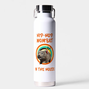 Funny Angesagt hop Wombat im Haus Trinkflasche