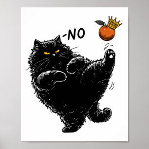 Funny Angry Black Cat Das ist keine Könige in Amer Poster