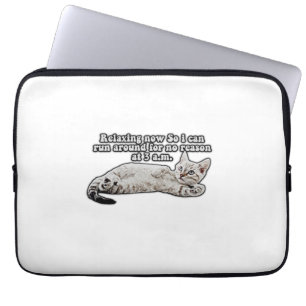 Funny angry cat meme für Katzenbesitzer & Liebhabe Laptopschutzhülle