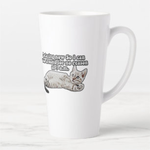 Funny angry cat meme für Katzenbesitzer & Liebhabe Milchtasse