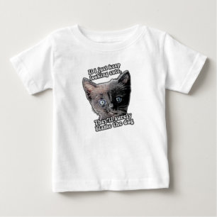 Funny angry Cat Meme für Katzenbesitzer und Liebha Baby T-shirt