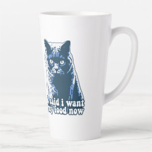 Funny angry cat meme für Katzenmenschen und Besitz Milchtasse