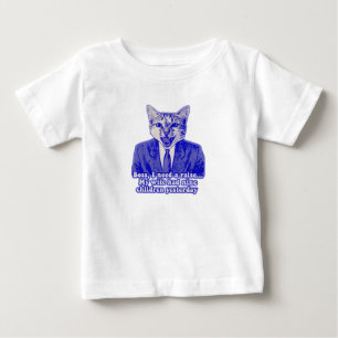 Funny angry cat meme für kitty Liebhaber Baby T-shirt