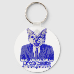 Funny angry cat meme für kitty Liebhaber Schlüsselanhänger