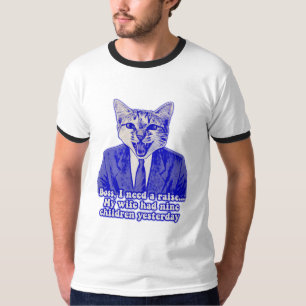 Funny angry cat meme für kitty Liebhaber T-Shirt