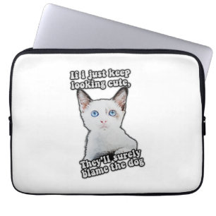 Funny angry cat meme für kitty personen & cat besi laptopschutzhülle