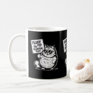 Funny Angry Fluffy Cat Pets Besitzer Cat Mamas & V Kaffeetasse