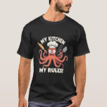 Funny Angry Koch Octopus - Meine Küche, Meine Rege T-Shirt<br><div class="desc">Dieses unglaublich witzig Design zeigt einen wütenden Oktopus-Koch, der Küchenwerkzeuge mit der fetten Aussage "My Kitchen, My Rules!" jongliert! Ideal für berufliche Koch, Zuhause-Köche, Feinschmecker und alle, die Spaß in der Küche Lieben. Ob Grillmeister, Bäcker oder Meeresfrüchte-Liebhaber - dieses lustige und einzigartige Design ist ein exzellentes Geschenk für kulinarische Liebhaber....</div>