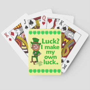 Funny Angry Lucky Irish Leprechaun Spielkarten