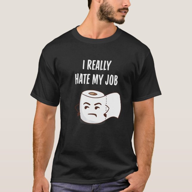 Funny Angry Toilettenpapier ich wirklich hasst mei T-Shirt (Vorderseite)